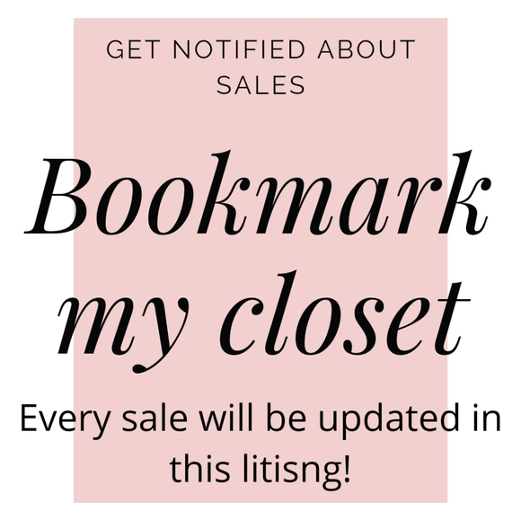 Bookmark my closet by liking this post for SALES - Picture 1 of 1